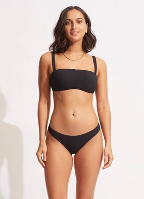 Willow Hipster - Black flattering swimwear women, comfortable swimwear for women