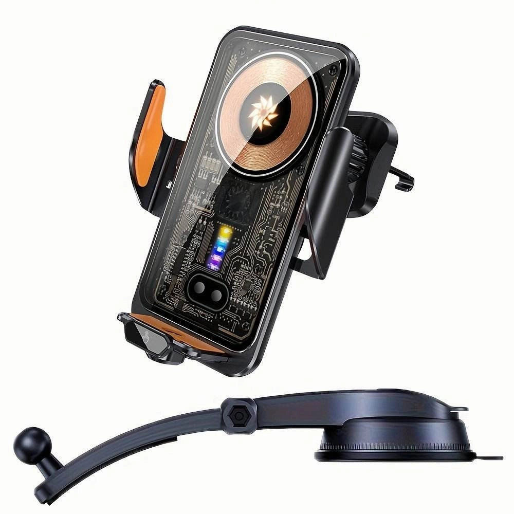 Wireless Charging Phone Holder C 90 Rotating Car Mount, Universal Hot Pick Deal Shop Hot Deals