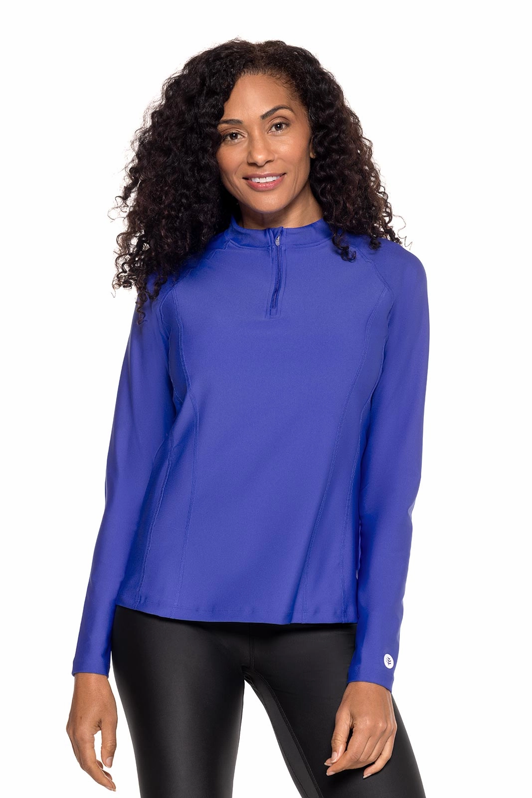 Women's Freestyle Long Sleeve Rash Guard | Baja Blue womens athletic swimwear, performance swimwear for women