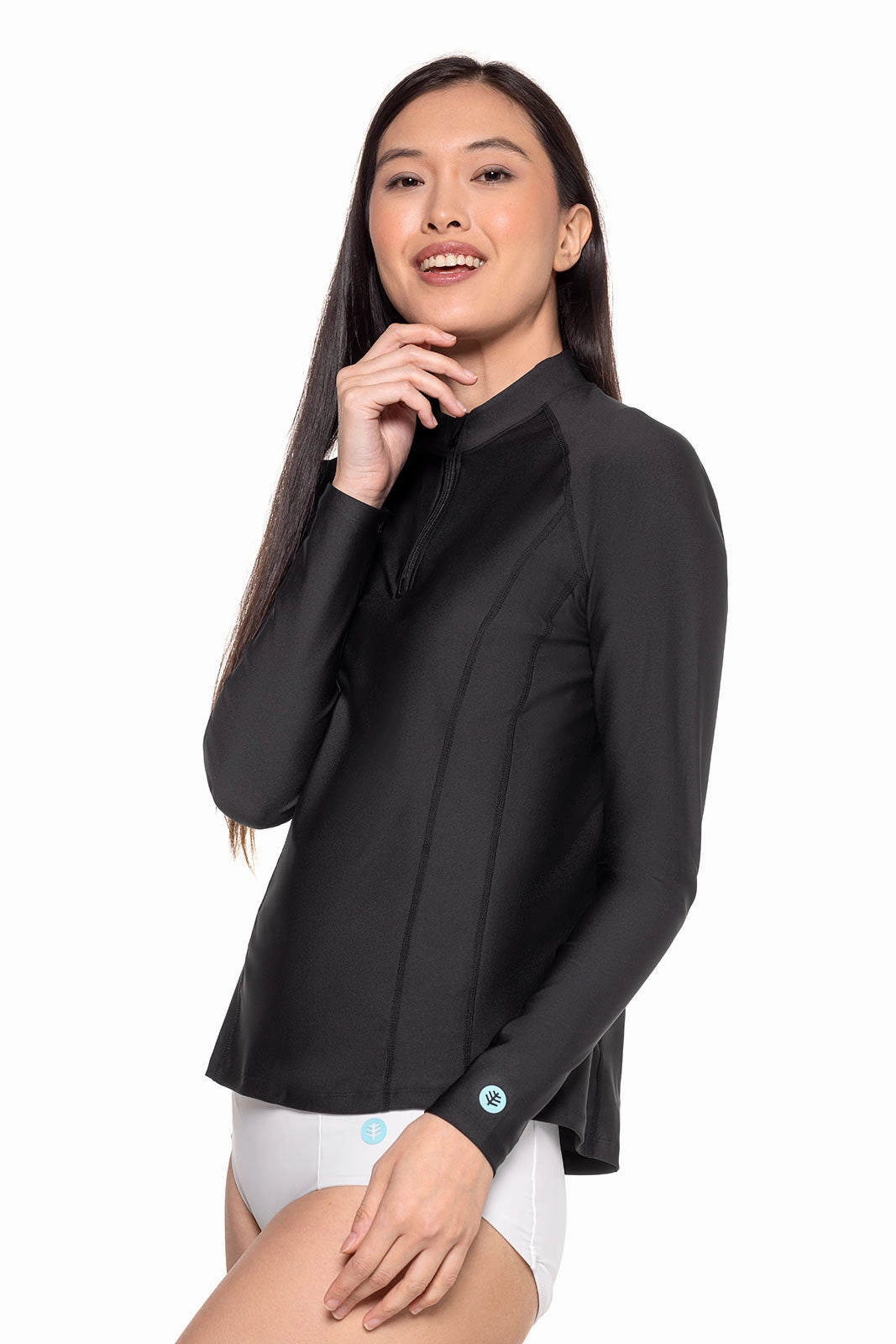 Women's Freestyle Long Sleeve Rash Guard | Black