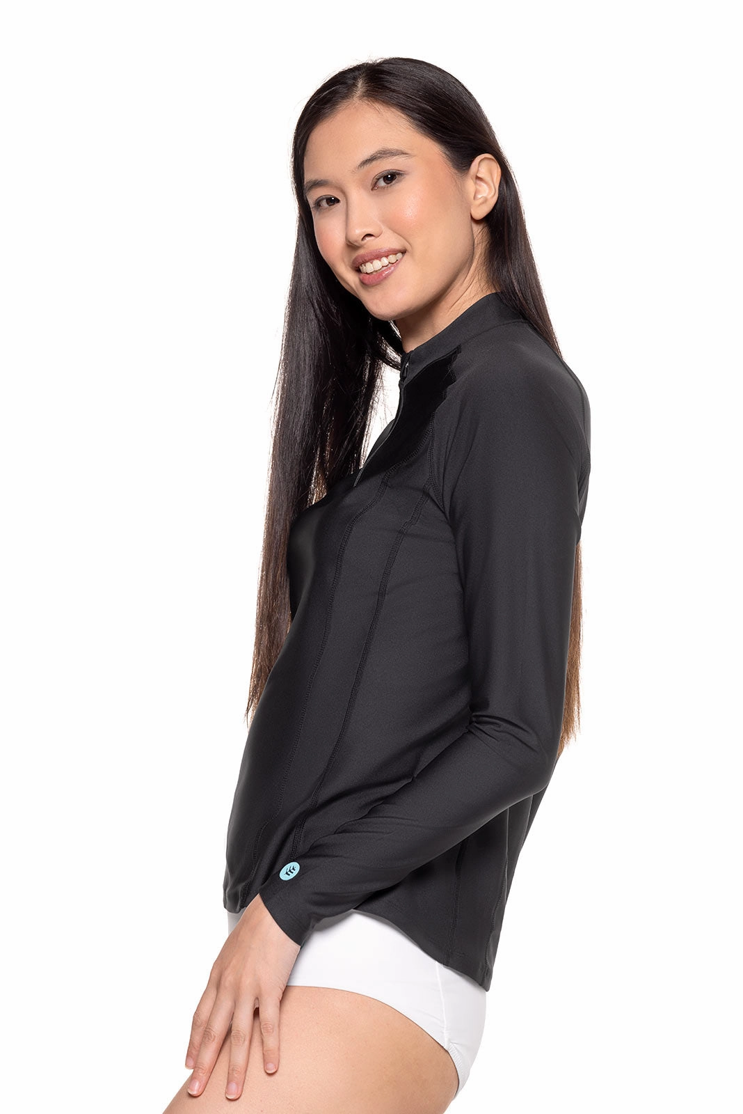 Women's Freestyle Long Sleeve Rash Guard | Black