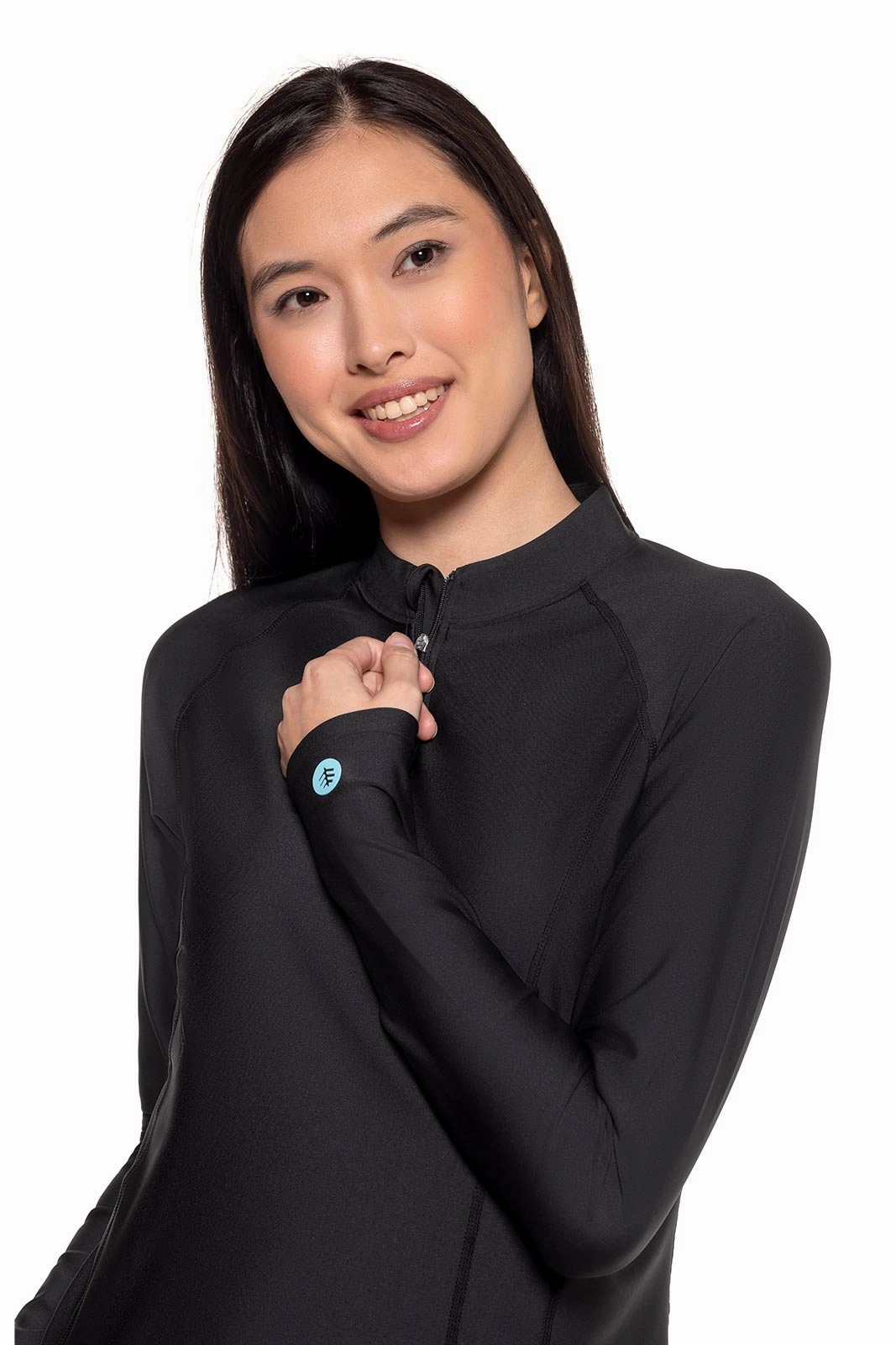 Women's Freestyle Long Sleeve Rash Guard | Black