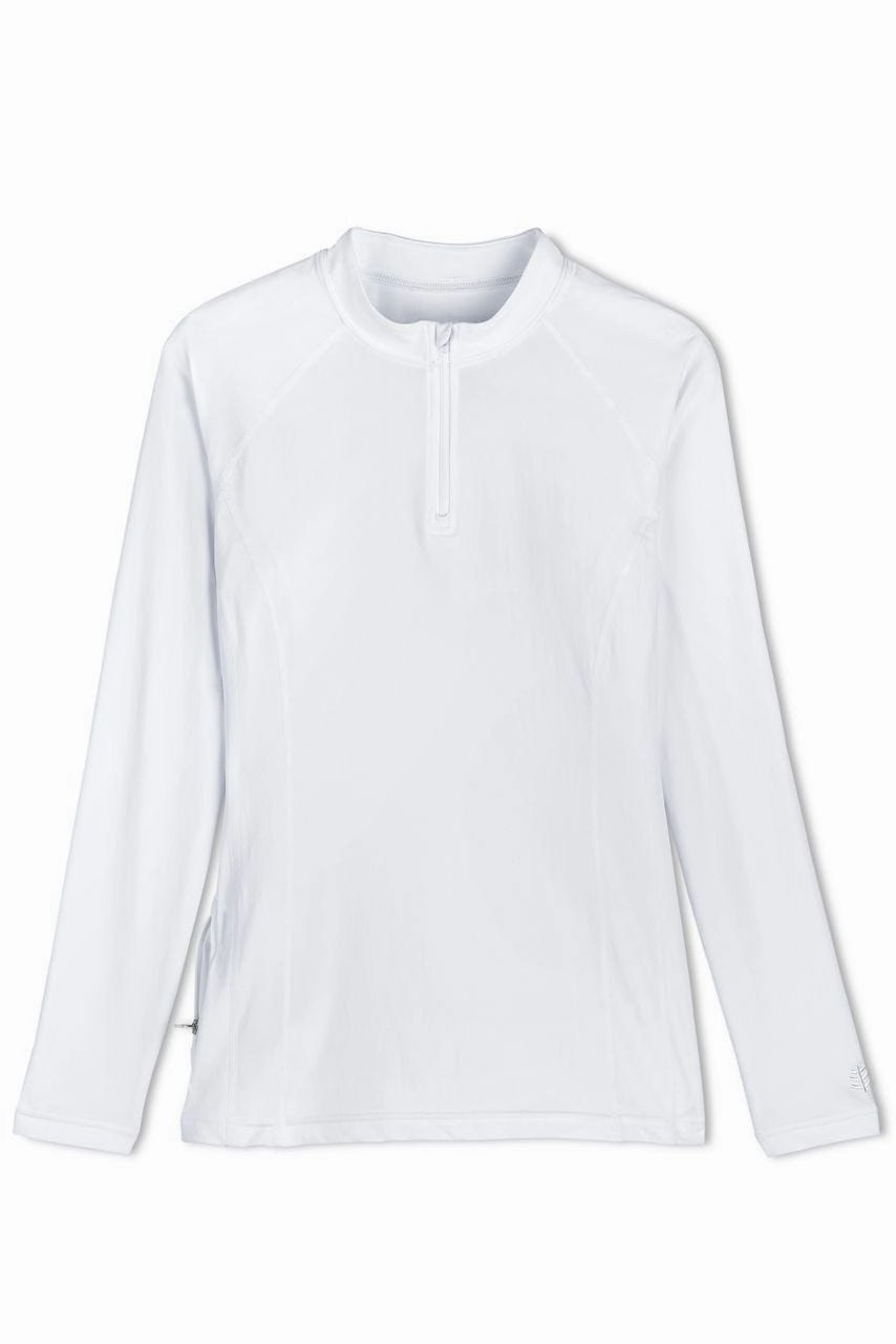 Women's Freestyle Long Sleeve Rash Guard | White