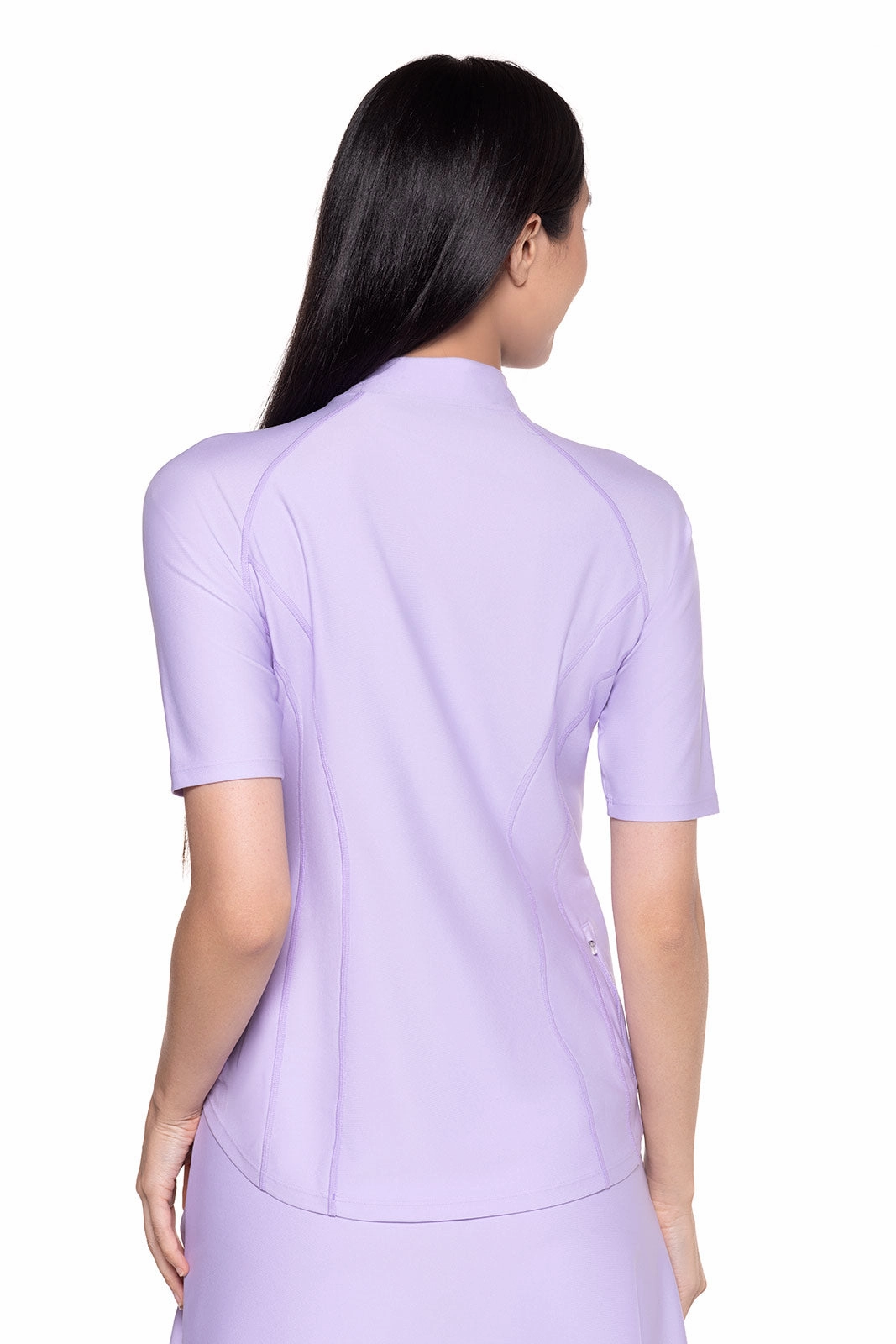 Women's Freestyle Short Sleeve Rash Guard | Lavendula