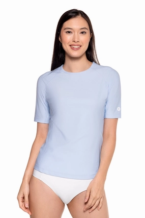 Women's Hightide Short Sleeve Swim Shirt | Skyride womens athletic swimwear, performance swimwear for women