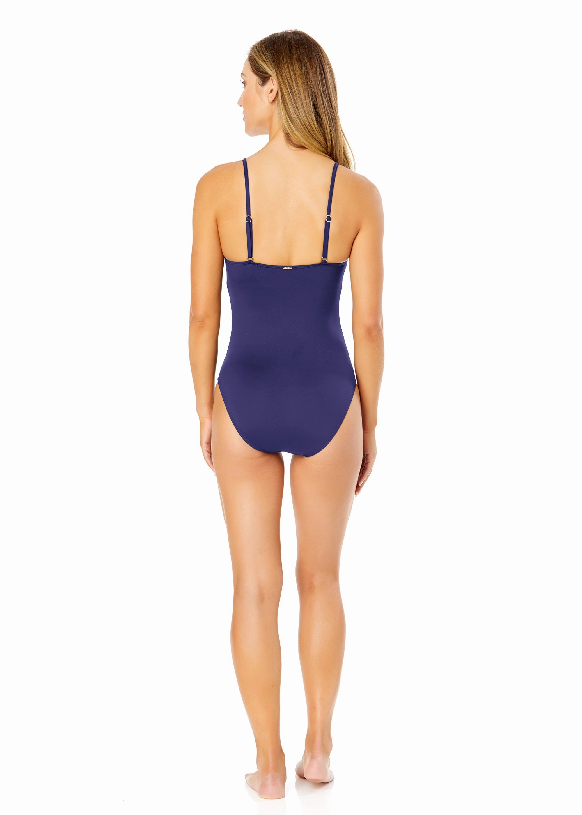 Women's Live in Color Shirred Lingerie Maillot One Piece