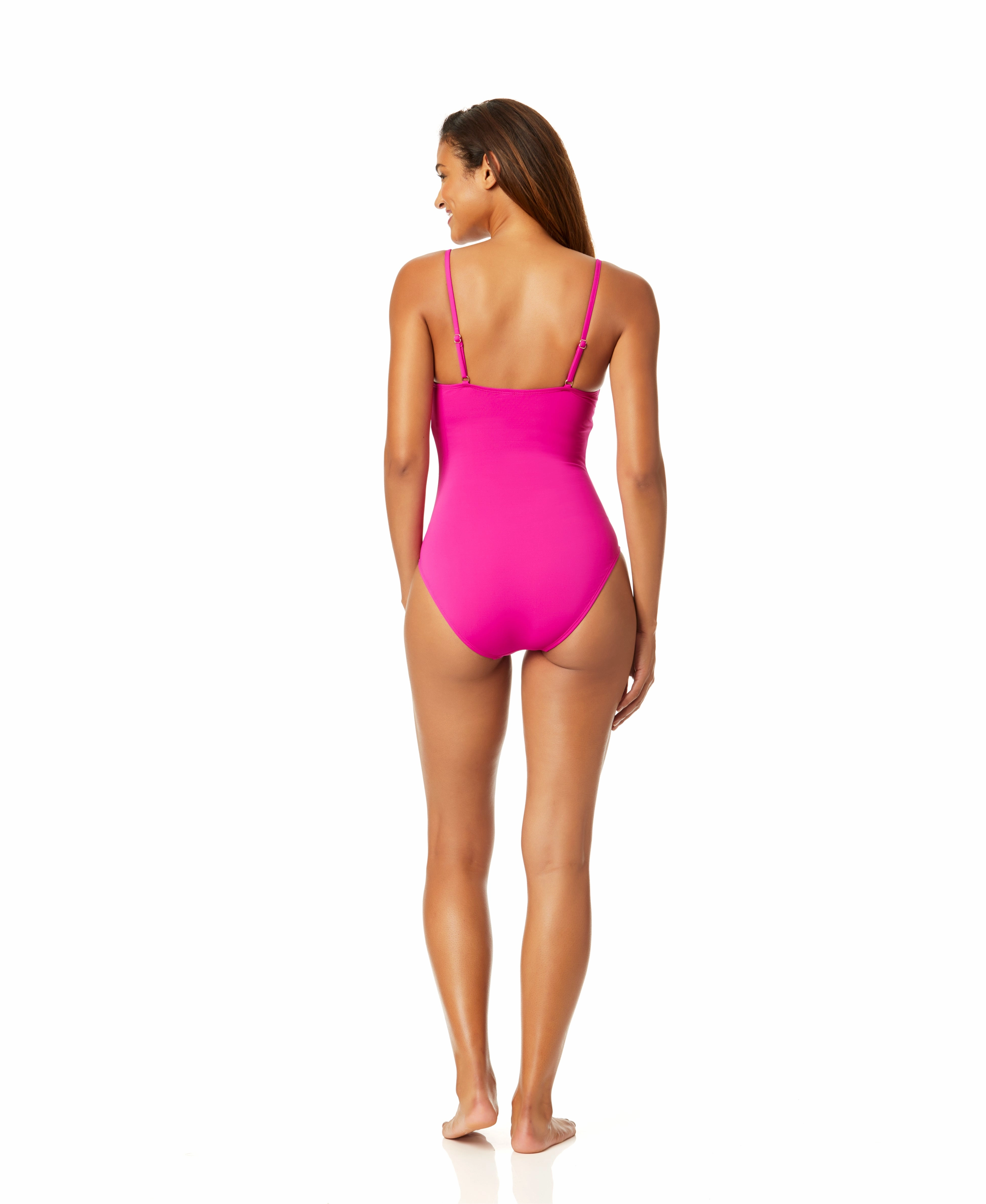 Women's Live In Color Shirred Lingerie Maillot One Piece