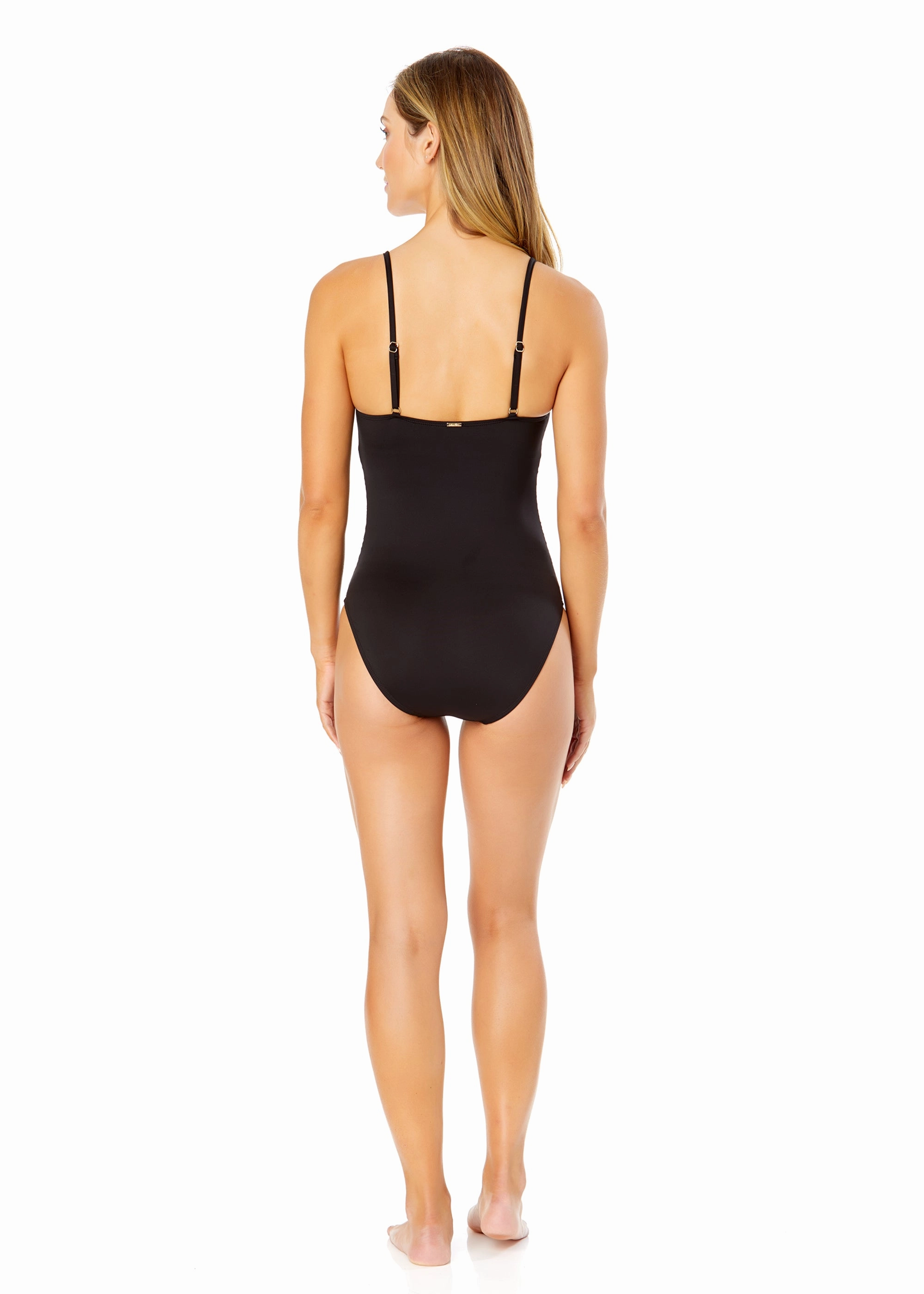 Women's Live in Color Shirred Lingerie Maillot One Piece