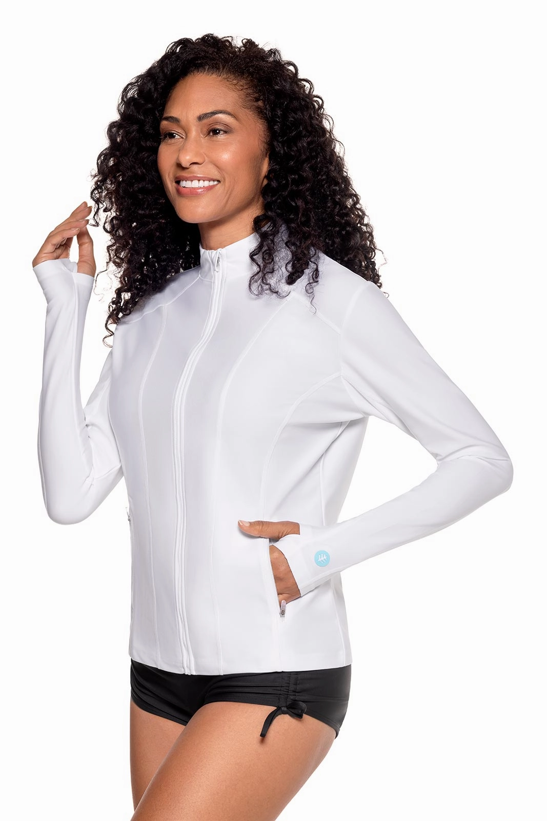 Women's Malawi Swim Jacket | White
