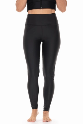 Women's Ocean Sculpt High Rise Swim Legging | Black womens athletic swimwear, performance swimwear for women