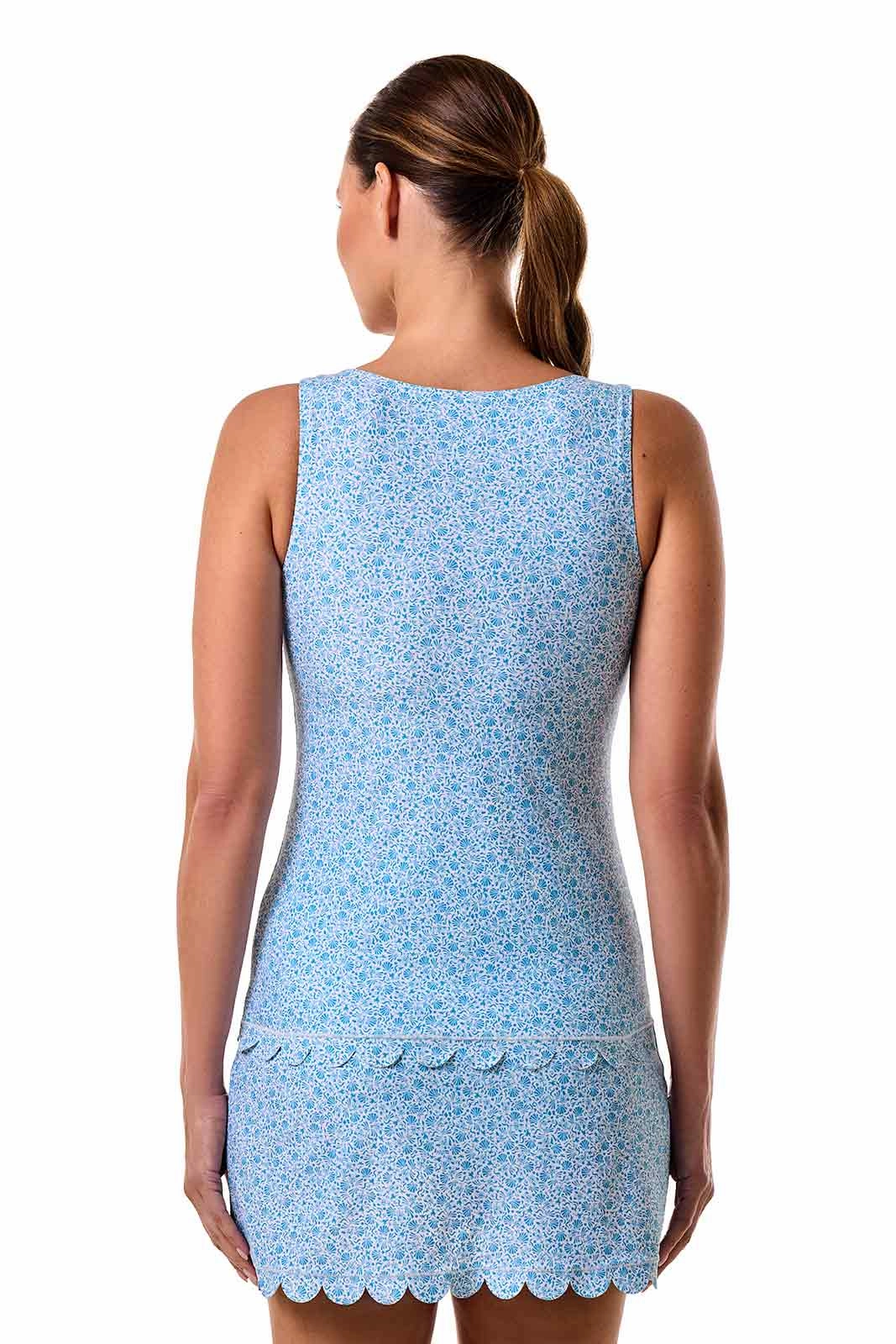 Women's Sea Fan Scallop Skort | Malibu Blue Shell We