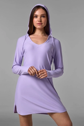 Women's Seacoast Swim Cover-Up Dress | Lavendula womens athletic swimwear, performance swimwear for women