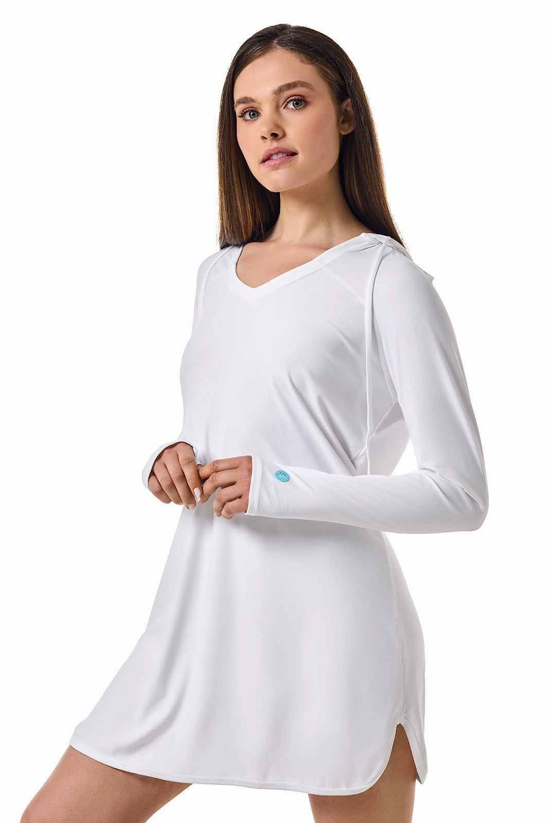 Women's Seacoast Swim Cover-Up Dress | White