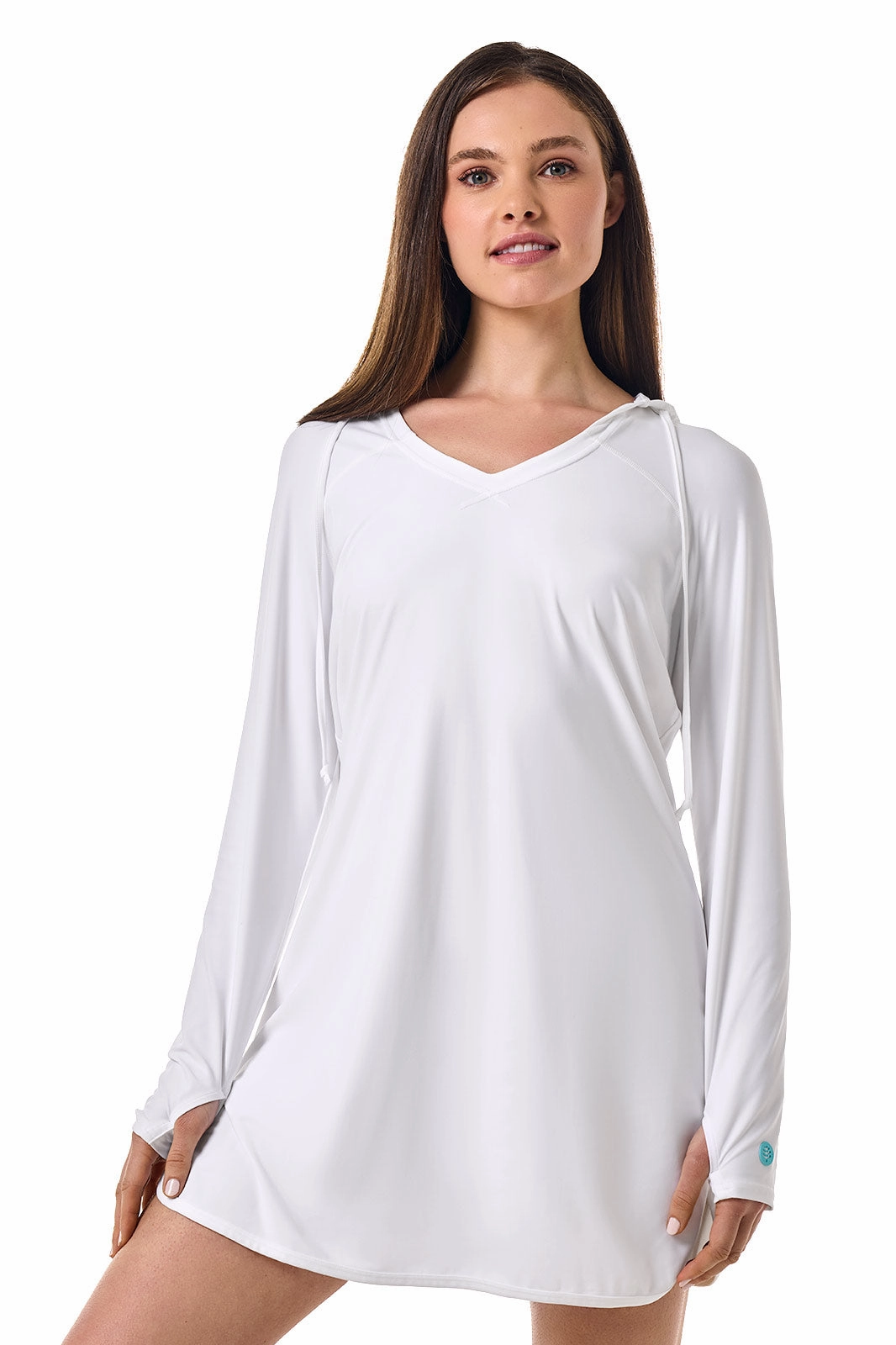 Women's Seacoast Swim Cover-Up Dress | White