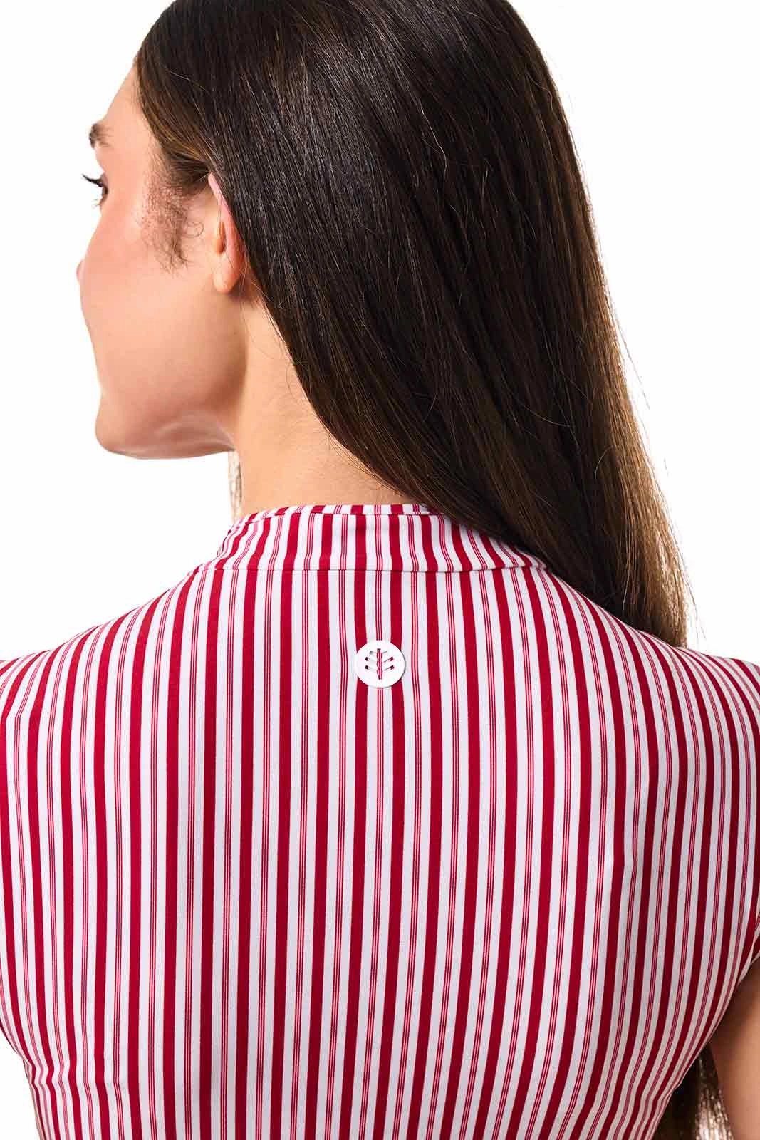 Women's Sweetwater Cap Sleeve One Piece | Cherry Stripe