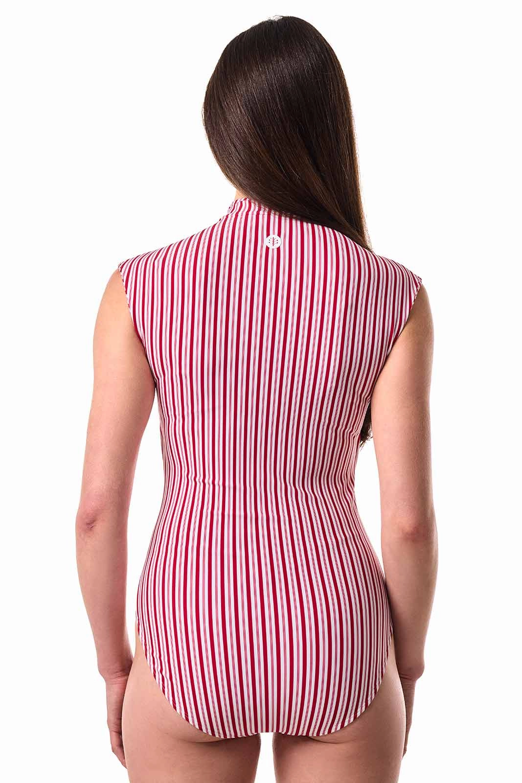Women's Sweetwater Cap Sleeve One Piece | Cherry Stripe