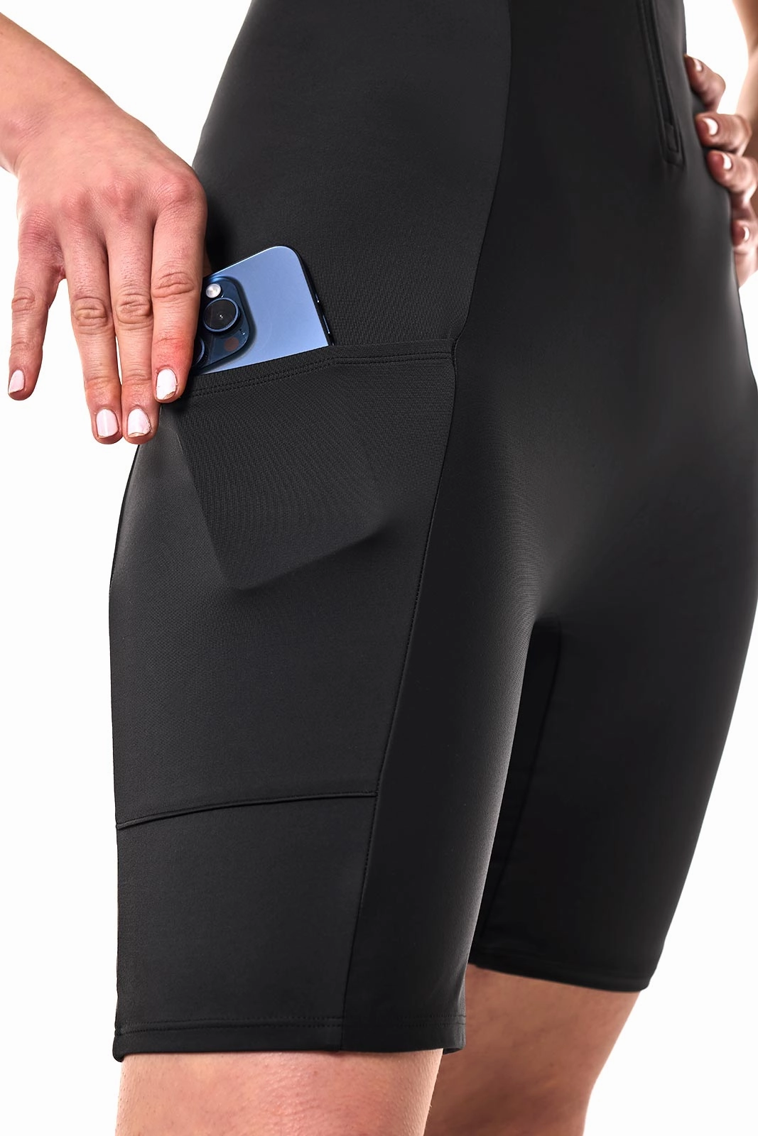 Womens's Palm Plaza Knee Swimsuit | Black