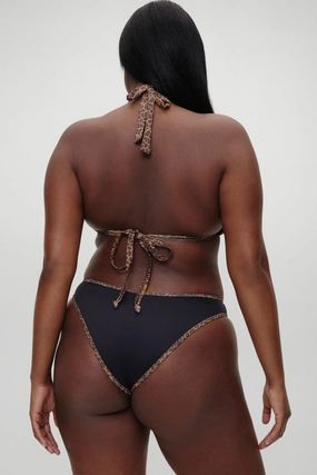 x BELLA HADID Dove Bikini Bottom - Lucky Leopard beach bikini styles for women, modern cut swim bikinis