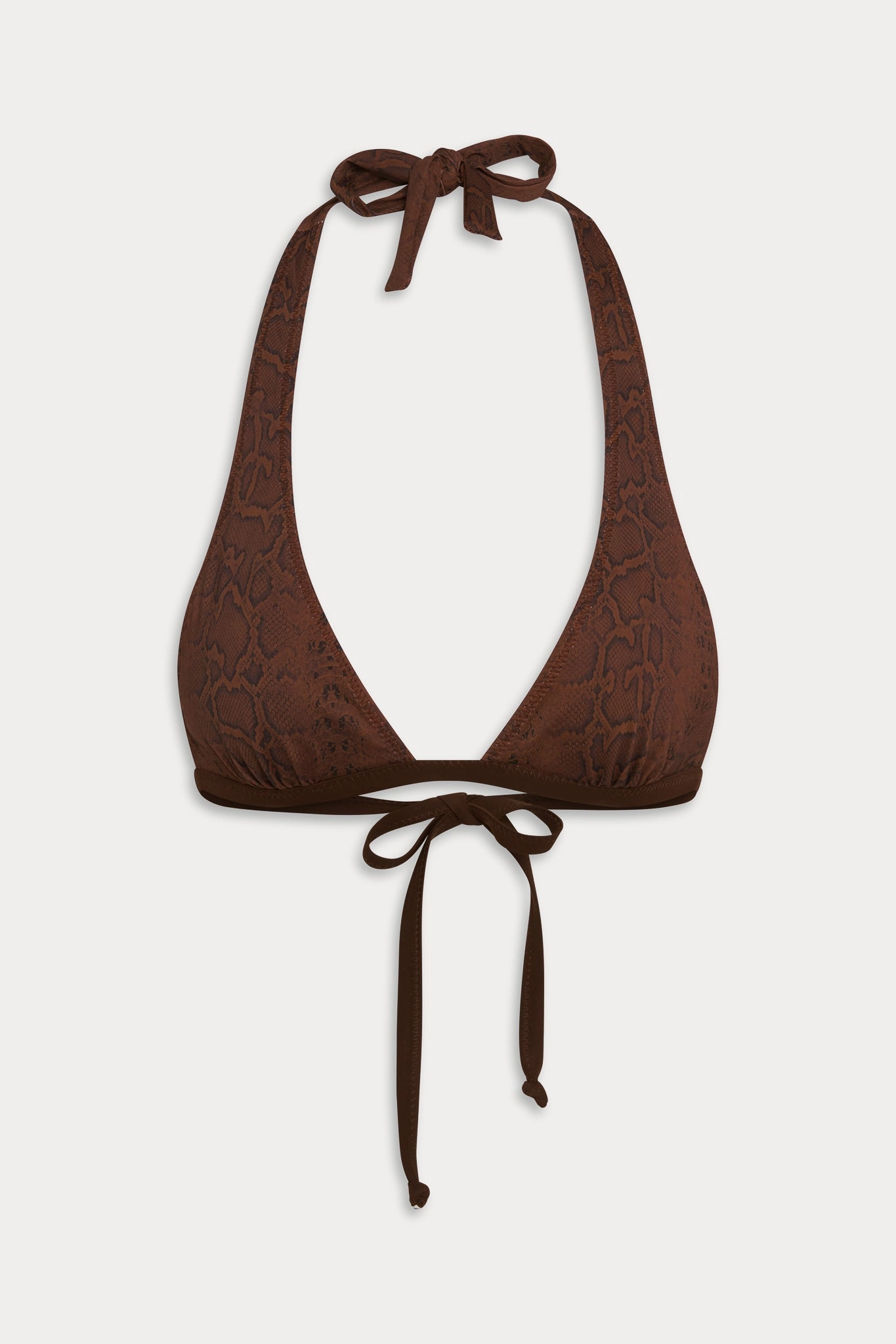 x Ralisation Par Frank Reversible Bikini Top - Python/Animal