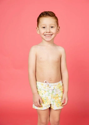 Yellow Meadow | Mini Euro Shorts boys summer swimwear, boys rash guard swim sets