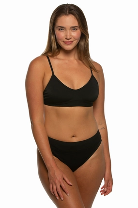 Zoe Bikini Bottom - Black inclusive swimwear styles, all season swimwear options