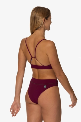 Zoe Bikini Bottom - Cabernet all purpose swimwear, comfortable swimwear for everyone